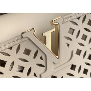 Hollow Out Womens Luxury Handbag , Snakeskin Off White Crossbody Bag