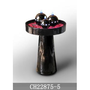 Warm Led 80cm Fiberglass Water Fountain With Lights
