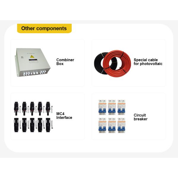 Off grid 6000w split phase solar power system with inverter,solar panel,battery,mppt