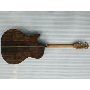 AAAA handmade all Solid ebony wood single cut guitar 14 frets imported wood