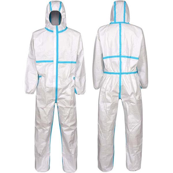 Buy EN1186 SMS PP Painters Disposable Protective Jumpsuit Disposable Isolation Coveralls at wholesale prices