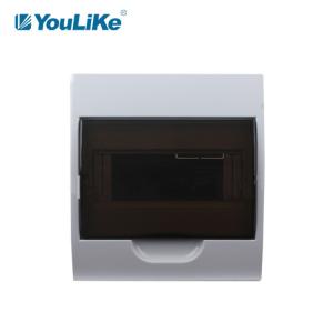 ABS Plastic Flush Mount Electrical Box , 8 Way DB Box With Transparent Window
