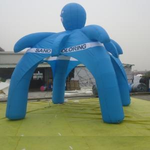 Quality Blue Dome Inflatable Tent Spider Shape For Exhibiton / Advertising for sale