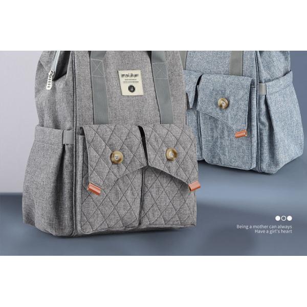 Multifunctional Mommy Diaper Bag Backpack With Trailer Buckle OEM ODM