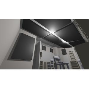 Studio Ceiling Tiles 50mm Thick Soundproofing Fabric Wrapped Acoustical Panels