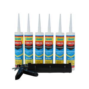 590ml Acetic Cure Silicone Sealant , Acetoxy Silicone Sealant Cartridge Packaged