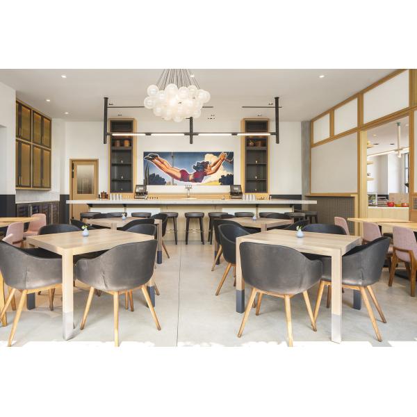 Buy Solid Wood Banquette Booth Style Dining Set ，Restaurant Table And Chairs Sets at wholesale prices