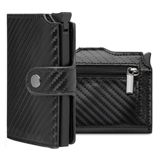 Effortless Card Access with Automatic Ejection and Genuine Leather RFID Card Holder