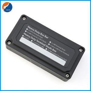 DC 100A Heavy Duty Marine Busbar Box Brass Nickel Plated 12 Way Screw Dual Row