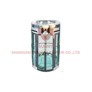 3C Sightseeing Stainless Steel Good 1000kg Panoramic Elevator For Building