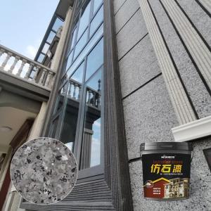 Waterproof Architectural Exterinal Engineering Coatings Granite Stone Finish