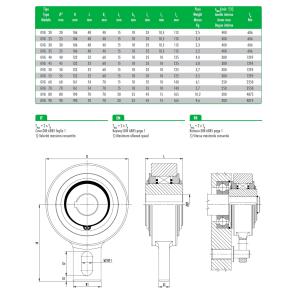 R&B roller type freewheel backstop clutch AV60/GV60 apply in Grain hoist or