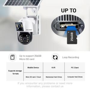 SD Card Data Storage Options C2480WG-10B Solar 4G 8x Zoom Network Camera for