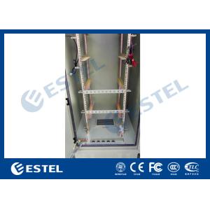 19 Inch Double Wall Green Outdoor Telecom Cabinet For Wireless Communication