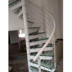 Spiral StaircaseVH02S Spiral Stainless Steel Stair Tread Beech Glass Handrail