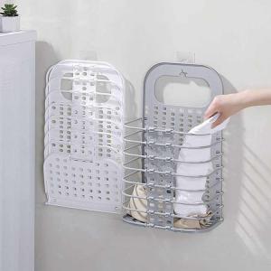 Hollow Practical Collapsible Laundry Hamper Sonsill Wall Mounted Durable