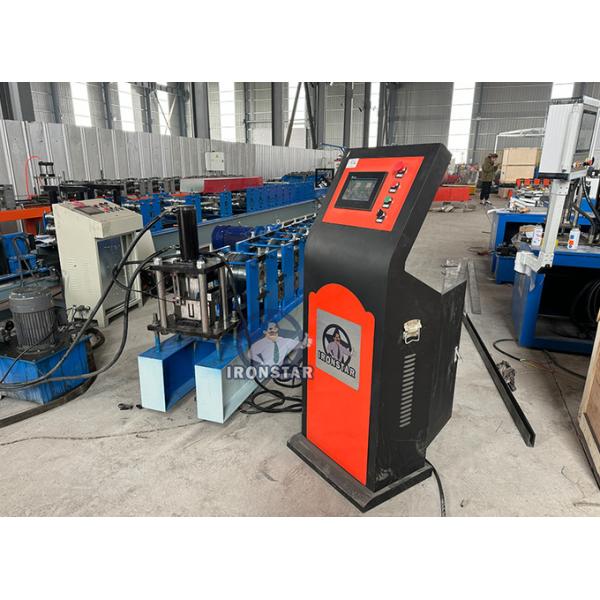 30*50mm and 30*70mm 2 sizes in 1 U guide rail roll forming machine for Nicaragua shutter door track machine