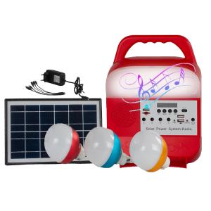 8000mah Solar Energy Lighting System Portable Solar Panel Kit