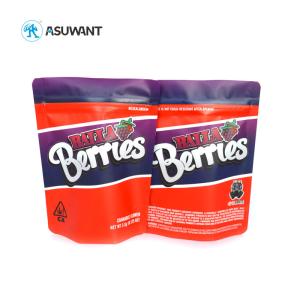 Compostable Marrijuana Mylar Edible Packaging Bag Smell Proof Pouch