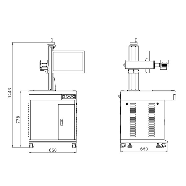 1064nm Metal 20w 50w Fiber Laser Marking Machine