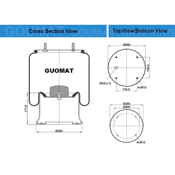 AIRTECH 3811-06 K Truck Air Suspension Spring FOR 510220 12 Months Warranty