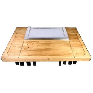 Fleeting Times Rectangle Eight Seats Electric Teppanyaki Hibachi Grill Table