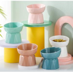 ABS Pet Feeder Elevated Cat Dishes For Food Water