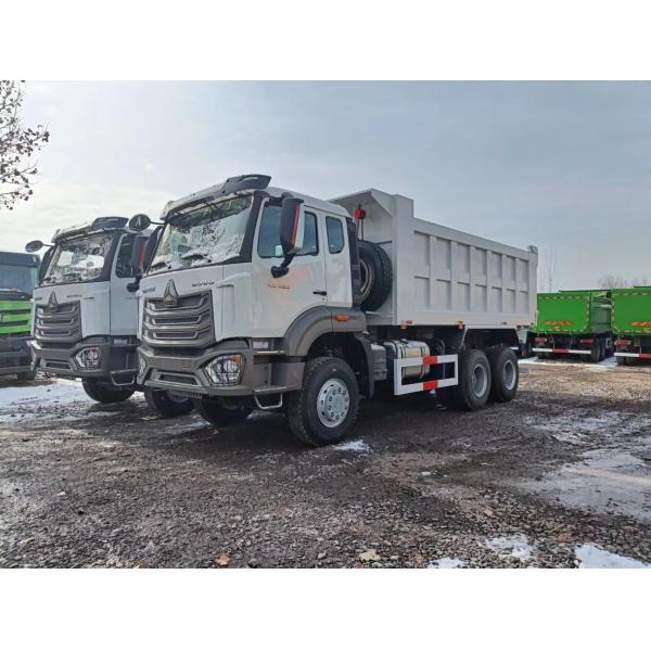 Buy Howo Dump Truck 6x4 New 400hp Weichai Engine Single And Half Cab Spring Leaf LHD/RHD at wholesale prices