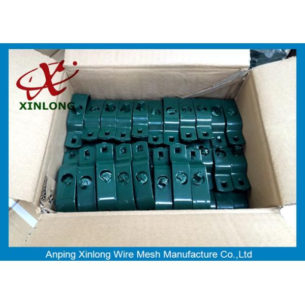 Football Ground Vinyl Coated Chain Link Fence 6ft Various Size / Colors