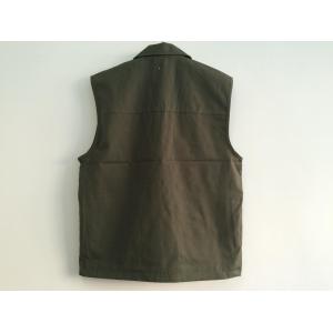Quality vest, mens vest in T/C 65/35 fabric, fishing vest, casual vest for sale