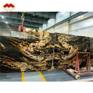 Chinese Granite Luxury Kitchen Countertop with Polished Black Gold Stone