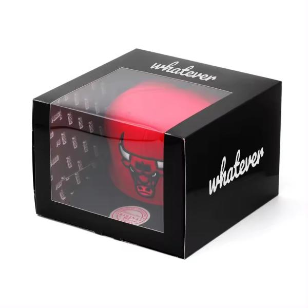 Square Cheap Cardboard Hat Box with Clear Window and 1-3 Days Sample Time for