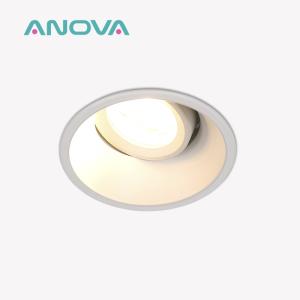 Quality Commercial Adjustable Anti-Glare GU10 Recessed Spotlight Downlight Frame for sale