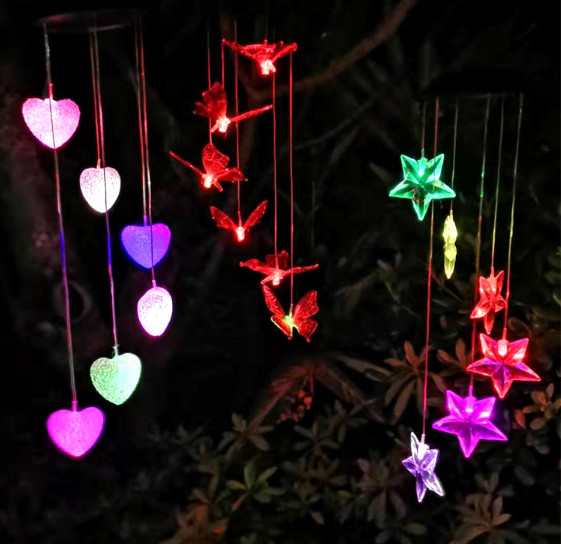 Buy 5w IP65 Butterfly Solar Wind Chime Lights at wholesale prices
