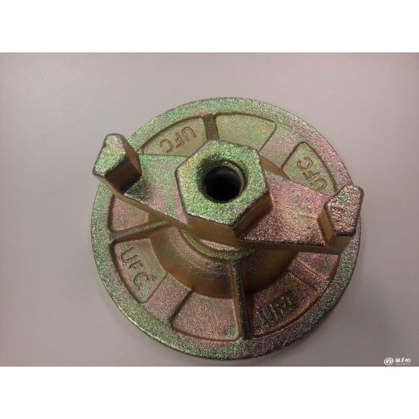 Forged Steel Formwork Tie Nut With Galvanized Finish Load Capacity 10 KN