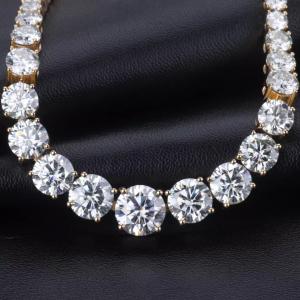 Fine Jewelry Moissanite Tennis Necklace Vvs Moissanite Custom Pendant