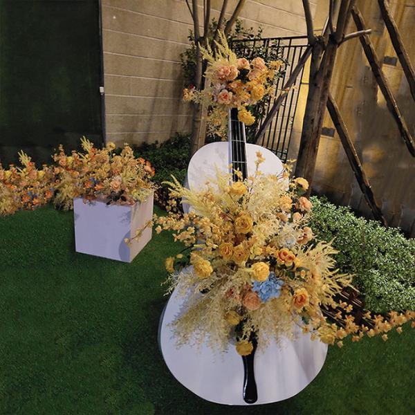 Outdoor Garden Decoration Cello Iron Music Theme Decorations Lawn Creative Ornaments Musical Instrument Sculpture