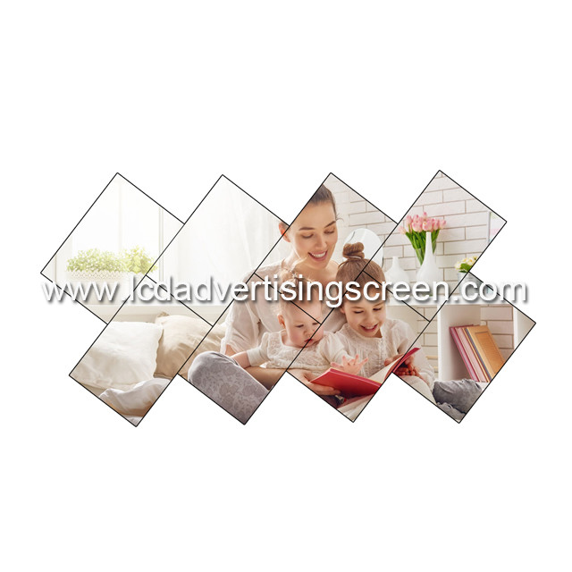 49 Inch LCD Video Wall Display 9mm Bezel Size Curved Irregular Splicing Screen
