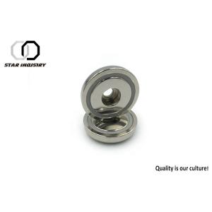 Customized Neodymium Pot Magnets , Strong Neodymium Magnets With Screw