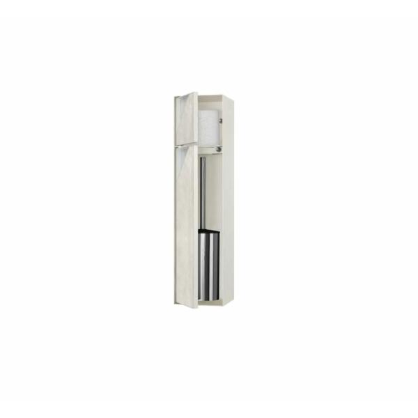 Modern Design Stainless Steel Bathroom Toilet Brush with Built-in Wall Niche and Longue Salle de Bain Lights 2023