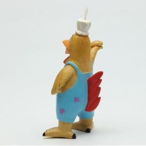 Colorful Rooster Latex Pet Toys / Adorable Squeaky Rubber Chicken Dog Toy