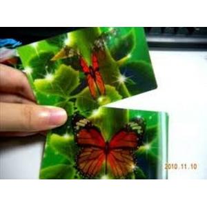 PLASTIC LETNICULAR Customized plastic 3D effect business lenticular card