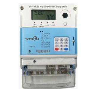 Prepaid Split Keypad Single Phase Energy Meter Low Credit Alarm Token Type