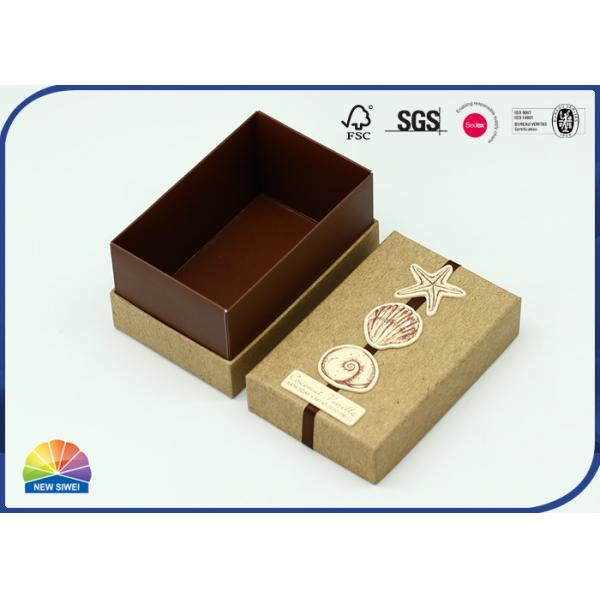 Buy Paperboard 350gsm Kraft Rigid Shoulder Box For Confectionery at wholesale prices