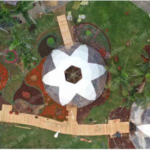 Waterproof Geodesic Dome Tent Aluminum Frame UV Resistance Cover