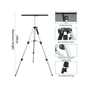 Camera Tablet Tripod Stand With Tray 10KG Load 1400mm Height
