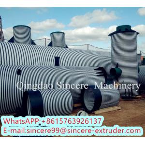 Automatic HDPE PVC Spiral Pipe Extrusion Line Machinery Plant DN300