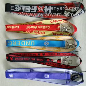 Personalized woven lanyard with swivel release buckle wholesale