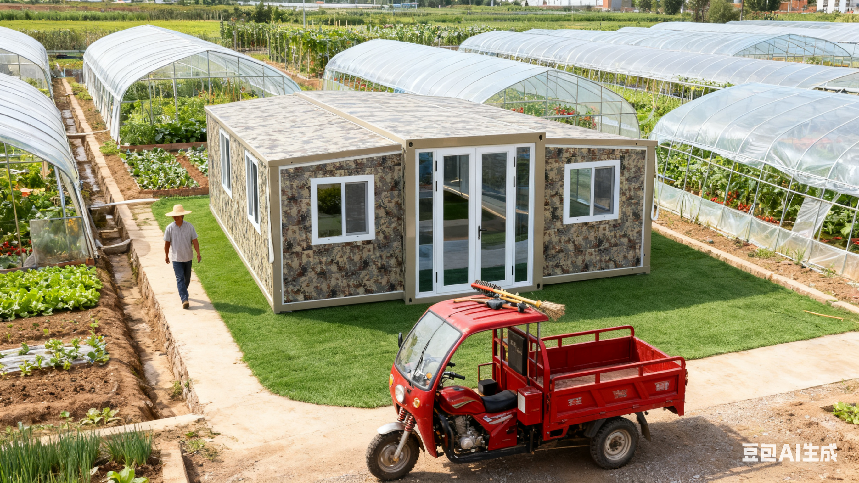 Foldable 20ft Container with 75mm EPS Sandwich Panels, Standard Electrical Distribution, and Optional Color Customization