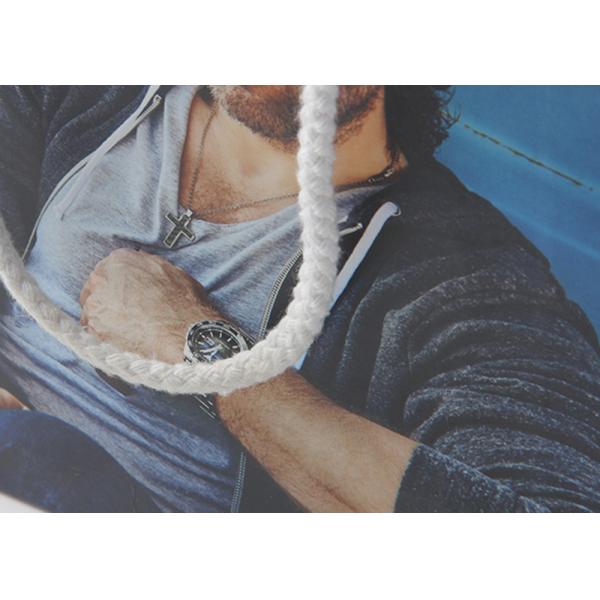 Kraft Paper Coloured Paper Bags With Glossy Lamination , White Personalised Paper Bags